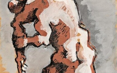 JACQUES LIPCHITZ (1891 - 1973, LITHUANIAN) Untitled, (Embracing Figures).