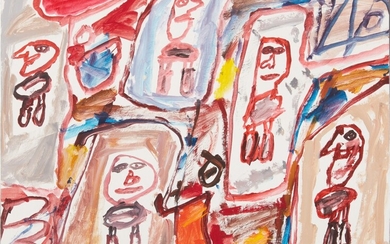 JEAN DUBUFFET | SITE AVEC 5 PERSONNAGES [SITE WITH 5 CHARACTERS]