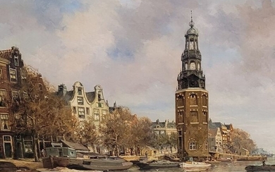 J.G. Smits (1823-1910) - Montelbaanstoren Amsterdam