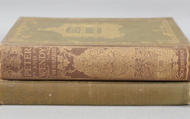 J.M. Barrie 2 Books Peter Pan 1st Editions