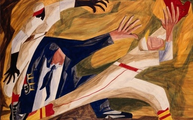 Jacob Lawrence "The Long Stretch, 1949" Offset Lithograph