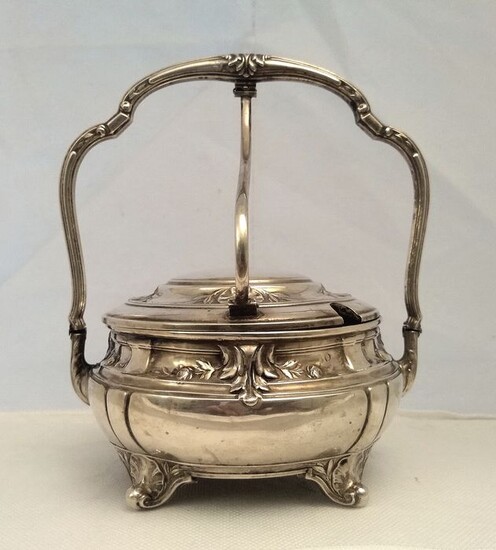 Jam pot- .800 silver - Portugal - Early 20th century