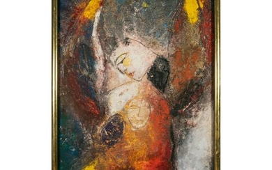 Jamali (b.1944) Modern Avant Garde Fresco Painting