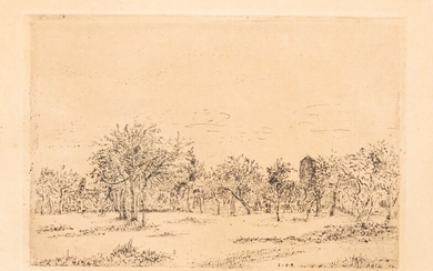 James Ensor (1860-1949), 'Le verger' (The Orchard), 1886, etching on Simili Japon, 160 x 240...