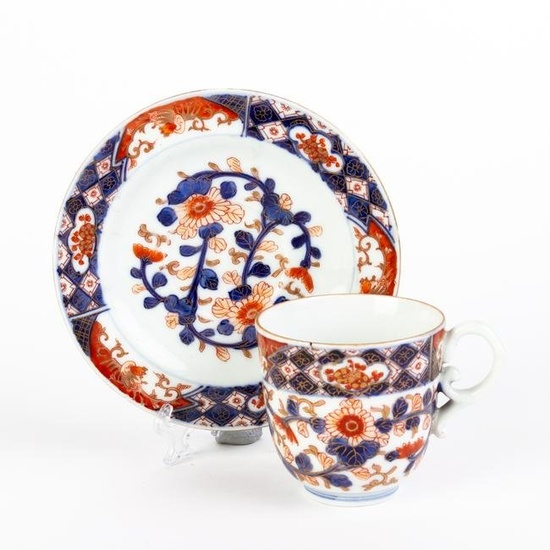 Japanese Imari Porcelain Teacup & Saucer 18th Century