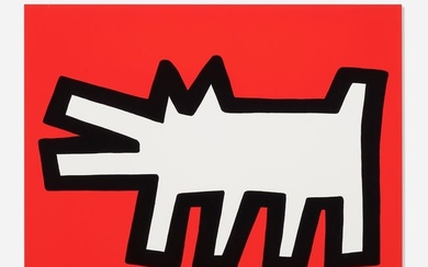 Keith Haring, Plate 2 (Barking Dog) (from the Icons series)