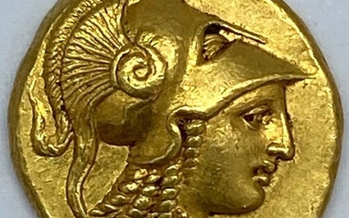 Kings of Macedonia. Alexander III (336-323 BC). AV Stater,Amphipolis, struck under Antipater, circa 325-319 BC