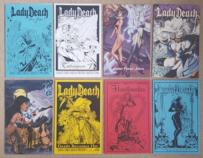 Lady Death - Rare Limited Edition Aschan Variant - First edition