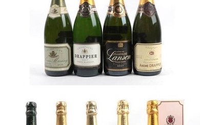 Lanson Black Label Brut Champagne (one bottle), De Laurency Brut...
