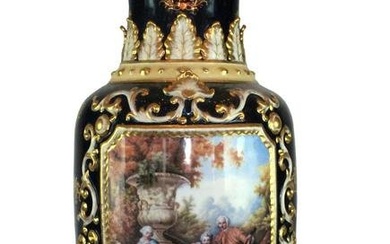 Large 19th Century Sevres Style Porcelain Vase