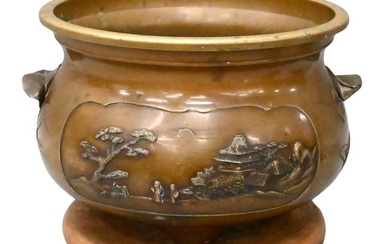 Large Bronze Chinese Pot