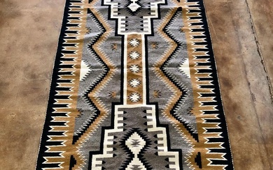 Large Vintage Navajo Storm Pattern By Helen Smith