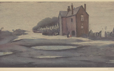 Laurence Stephen Lowry RBA RA, British 1887-1976, The Lonely House;...