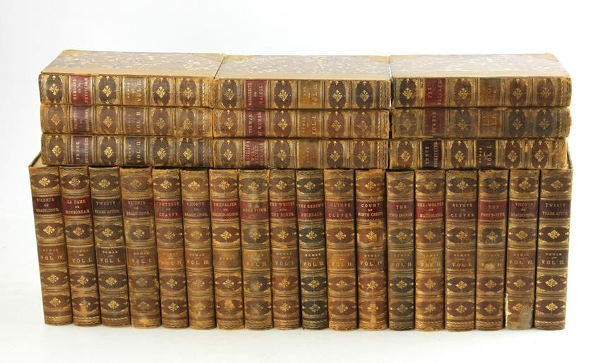 Leather Bound Volumes by Alexandre Dumas