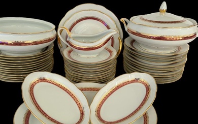 Limoges porcelaine de Sologne Lamotte - Table service (31) - Porcelain