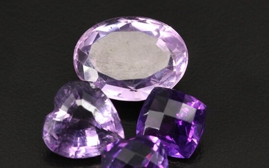 Loose 24.66 CTW Mixed Faceted Amethyst