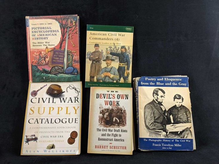 Lot Of Five Civil War Books B