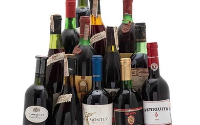 Lote de Vinos Tintos. Châteauneuf du Pape / La Gioiosa / Don Valentin / Montes / Slovin... Total de piezas: 13.
