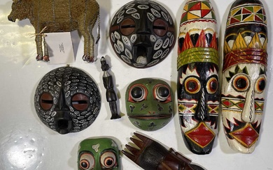 MASKS AND STATUES - INDONESIAN.
