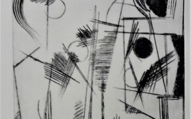 MATHIAS Grégoire (1967-) « Aurore cubiste ». Gravure au carborundum. Signée en bas à droite...