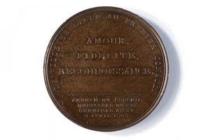 MEDAL OF THE TOWN OF LILLE DEDICATED TO NAPOLEON I