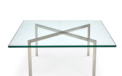 MIES VAN DER ROHE BARCELONA-STYLE COFFEE TABLE, late 20th century,...