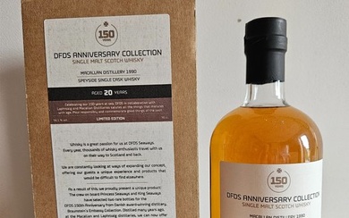 Macallan 1990 20 years old - DFDS Anniversary Collection cask no. 1750 - 70cl