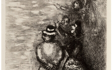 Marc Chagall (1887-1985), Le Chameau et Les Batons Flottants, from Fables of La Fontaine (1952)