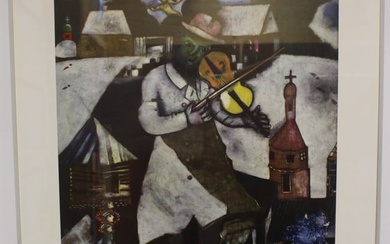 Marc Chagall Poster of The Violinist