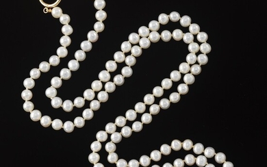 Matinee 6mm Pearl Necklace with Toggle Clasp
