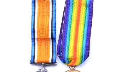 Medals - WW1 pair.