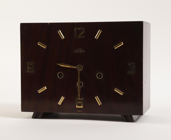 Mid Century Modern German Style King Chiming Mantel Clock, circa 1955 FD7A