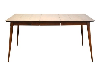 Mid-Century Modern Maple Extendable Dining Table