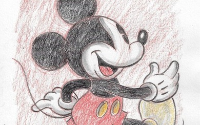 Millet - 1 Watercolour - Mickey Mouse - Vintage Style