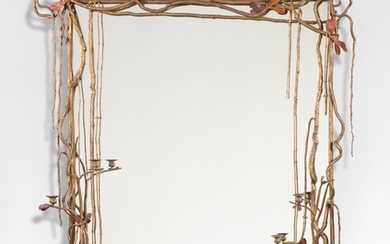 Miroir Structure végétale, pièce unique, Claude Lalanne