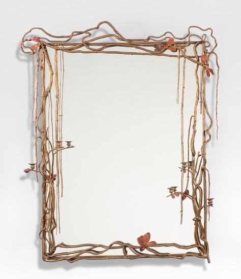 Miroir Structure végétale, pièce unique, Claude Lalanne