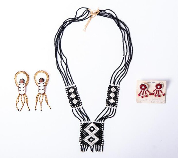 Native American Beaded Jewelry - 3 Piece Lot