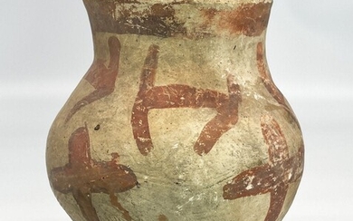 Native American, Hohokam, Bi-chrome Pottery Jar