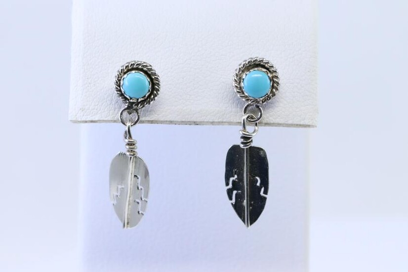 Navajo Sterling silver earrings