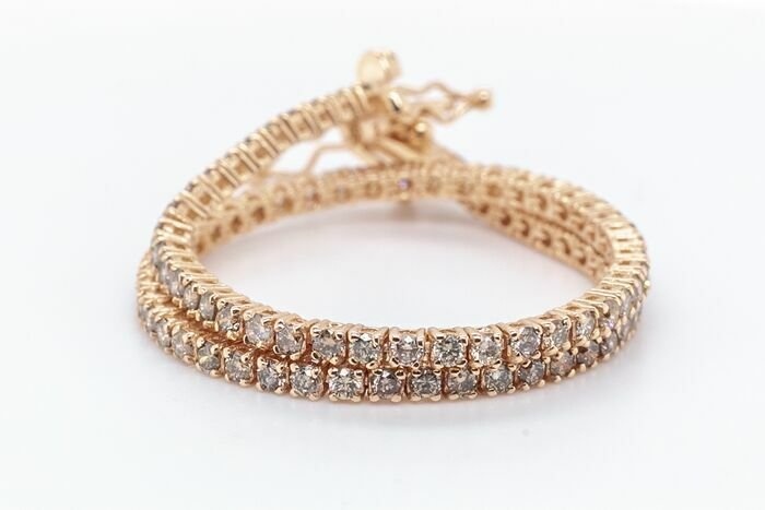 No Reserve Price - 14 kt. Pink gold - Bracelet - 2.22 ct Diamond