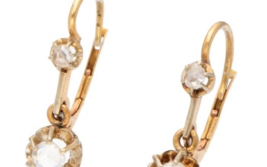 No Reserve Price Earrings - Yellow gold Diamond