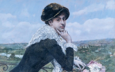Norbert Goeneutte 1854 Paris – Auvers-sur-Oise 1894 Femme au balcon