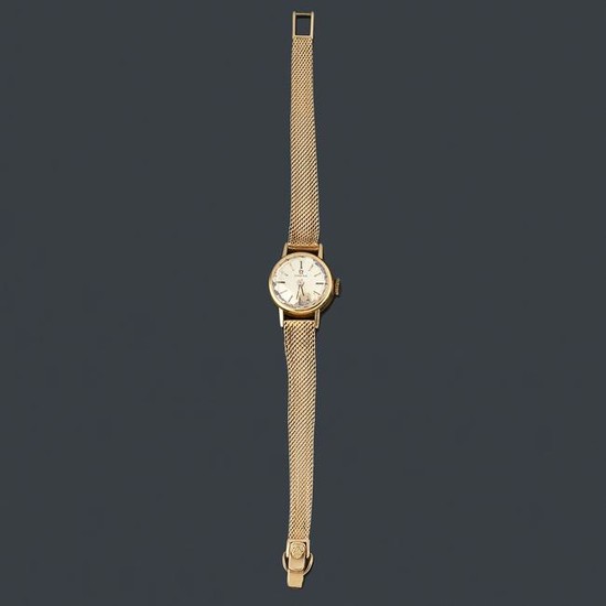 OMEGA ladies' with case and band in 18K rose gold