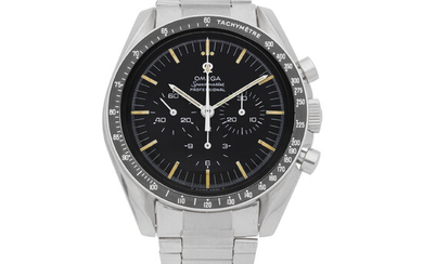 Omega. A stainless steel manual wind chronograph bracelet watch Speedmaster Professional, Ref 105.012-66 , Circa 1966