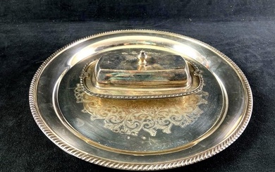 Oneida Silver Plate Dining Platter 14" Across