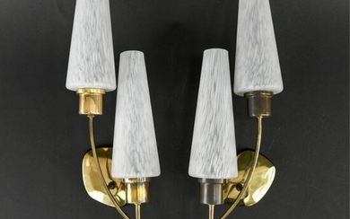 PAIR OF WALL SCONCES ATTR. MAISON ARLUS