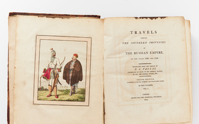 PALLAS TRAVELS IN THE RUSSIAN EMPIRE, 2nd edition, 1812 (lacking plates).
