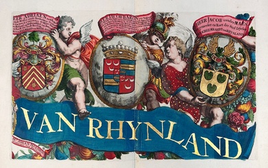 POLDER MAPS -- RIJNLAND -- (DOU, J.J. & S. v. BROECKHUYSEN). 't Hoogheymraedschap van Rhynland....