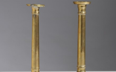 Paar ähnliche Biedermeier Leuchter, 1. Hälfte 19. Jahrhundert