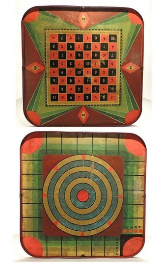 Painted Tole / Tin Double-sided Game Board